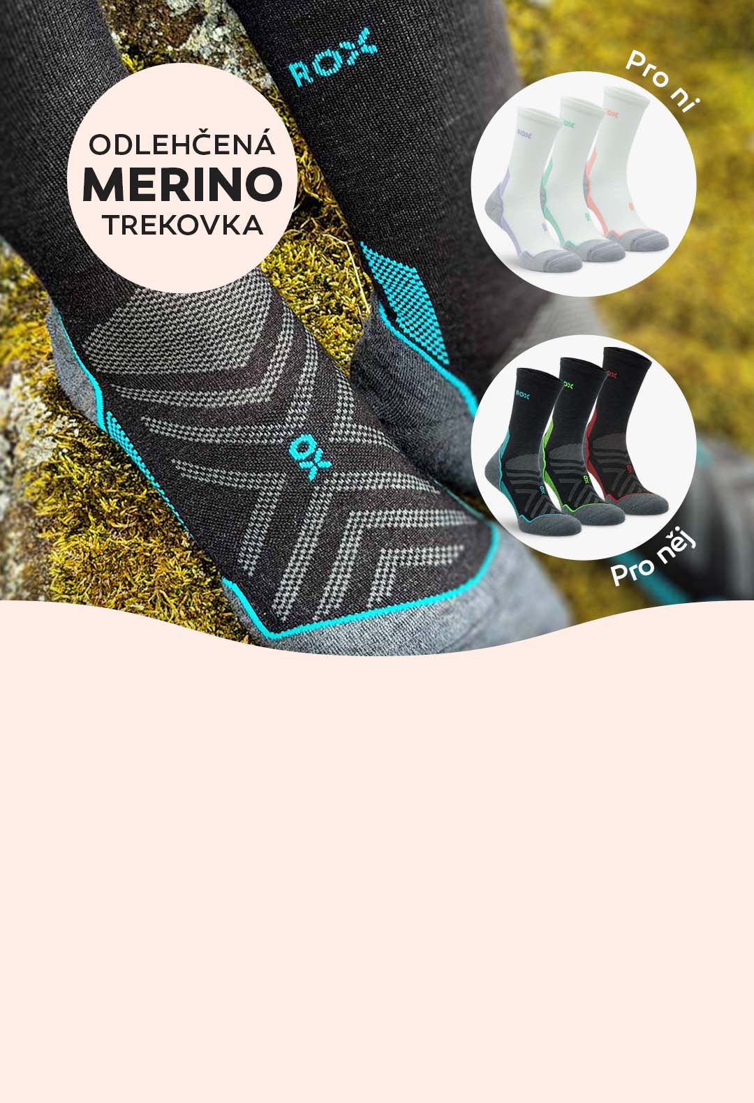 ROX Merino Treksy High - odlehčená letní trekovka